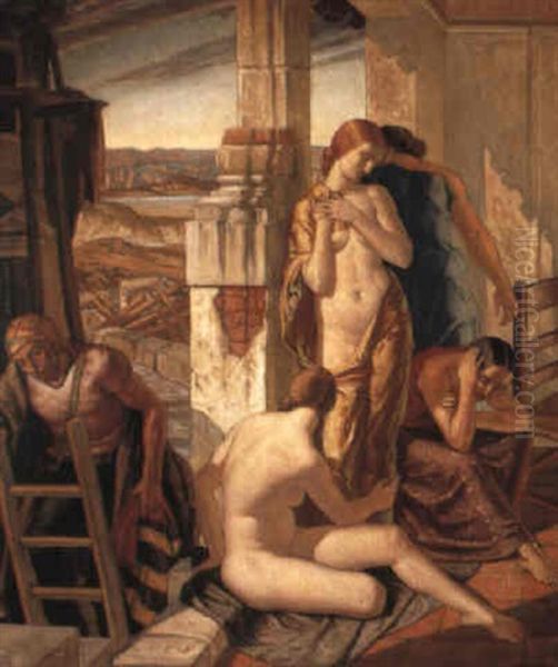 Captives Oil Painting by Harry Morley