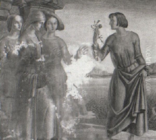 The Rare Plant Oil Painting by Harry Morley