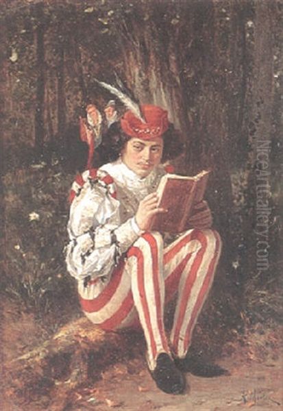 Lasande Page Oil Painting by Paul Emile Antony Morlon