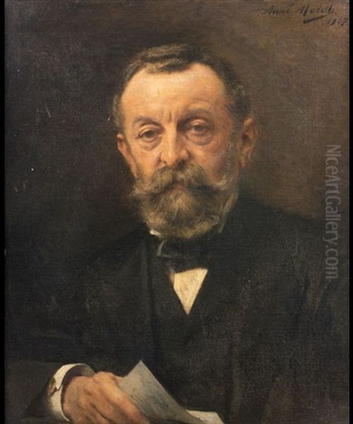 Portrait De Gustave Pereire Oil Painting by Aime-Nicolas Morot