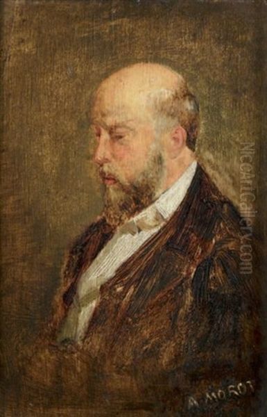 Portrait De Monsieur Frederic Boucheron Oil Painting by Aime-Nicolas Morot