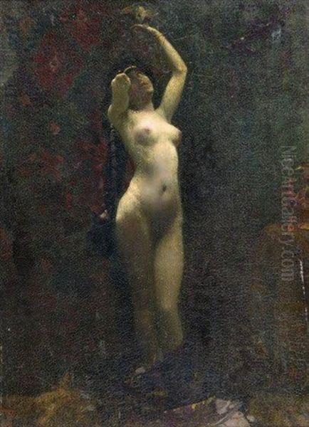 L'odalisque A La Toilette Oil Painting by Aime-Nicolas Morot