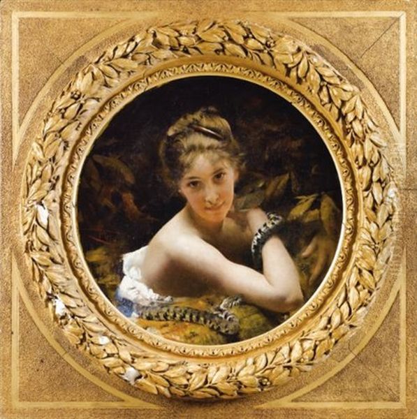 La Charmeuse Oil Painting by Aime-Nicolas Morot