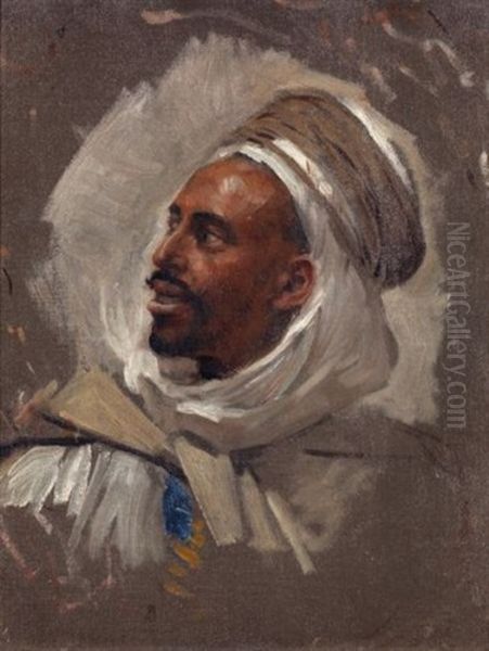 Le Caid Oil Painting by Aime-Nicolas Morot