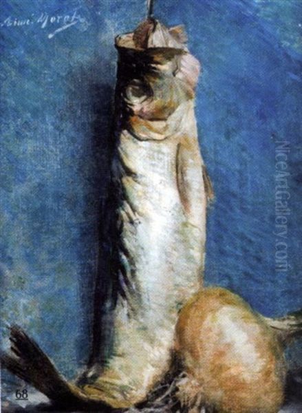 Nature Morte Au Poisson Oil Painting by Aime-Nicolas Morot