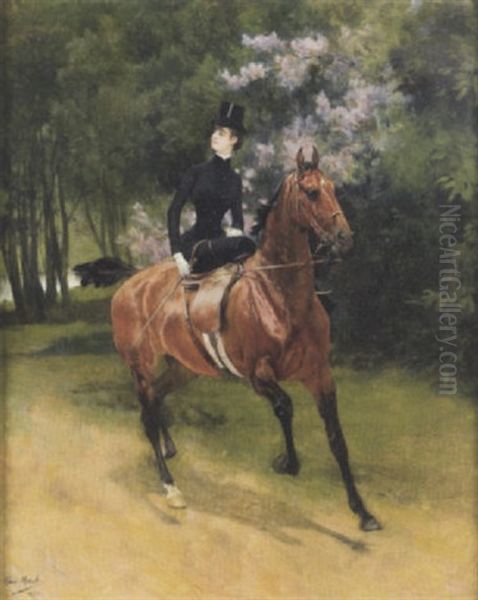 Amazone Oil Painting by Aime-Nicolas Morot