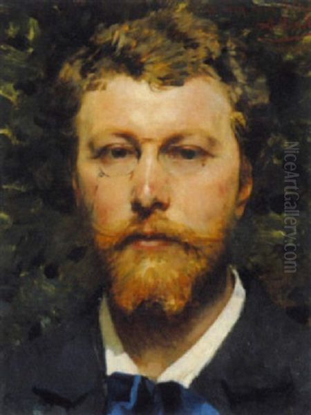 Herrenportrait Oil Painting by Aime-Nicolas Morot