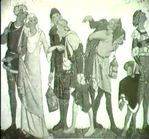 An Allegory Of Time Oil Painting by William Morris