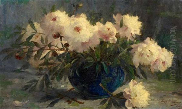 Pfingstrosen Oil Painting by Frans Mortelmans