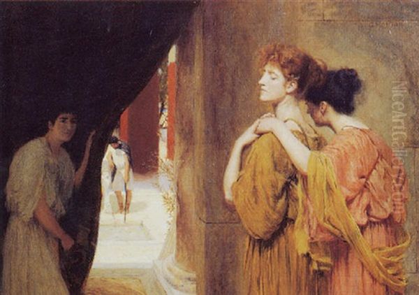 The Reluctant Encounter Oil Painting by George Morton