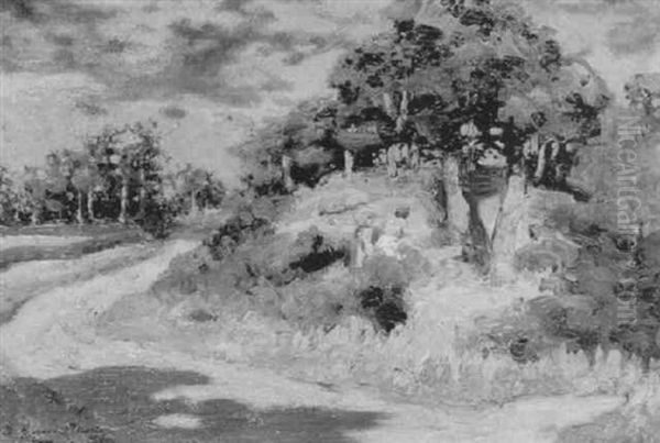 Sunshine Oil Painting by Thomas Corson Morton