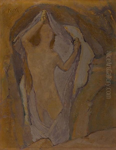 Studie Zu Venus In Der Grotte Oil Painting by Kolo Moser