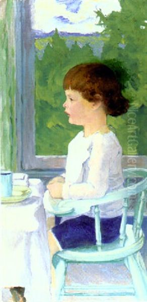 Der Sohn Des Kunstlers Oil Painting by Kolo Moser