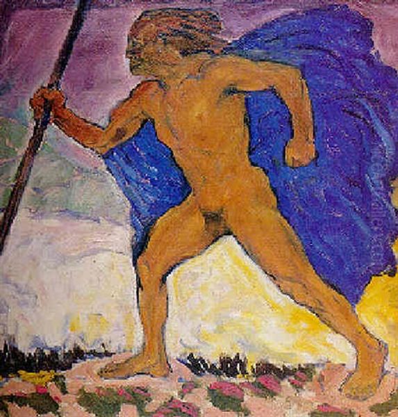 Der Wanderer, The Wanderer Oil Painting by Kolo Moser