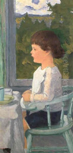 Der Sohn Des Kunstlers Oil Painting by Kolo Moser