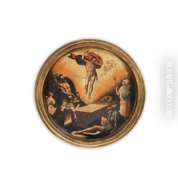 The Resurrection Oil Painting by Jan Mostaert