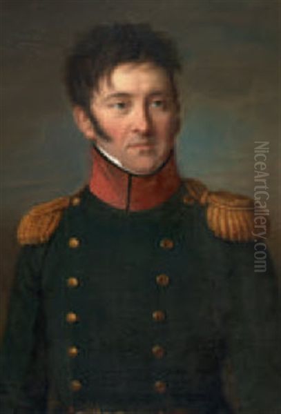 Bildnis Des Franz Emanuel Anton Von Graffenried, Herr Zu Gerzensee Oil Painting by Johann Daniel Caspar Mottet