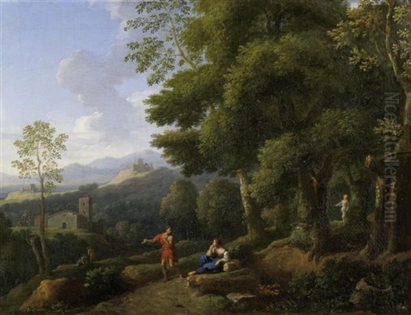 Landschaft Mit Mythologischer Szene Oil Painting by Frederick De Moucheron