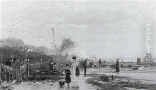 Am Niederrhein Oil Painting by Hugo Muehlig