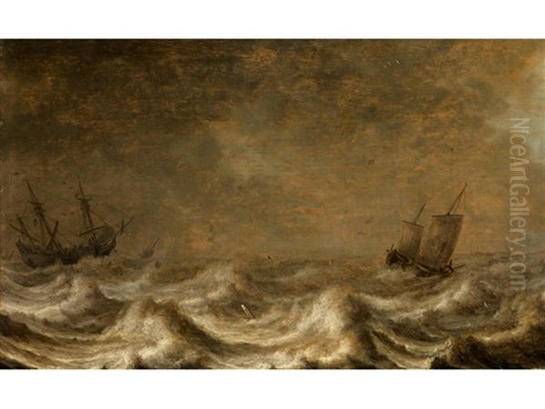 Marinebild Oil Painting by Pieter Mulier the Elder