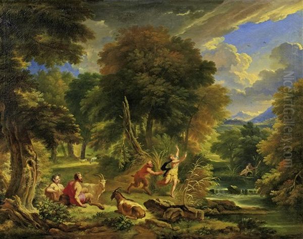 Mythologische Szene Oil Painting by Pieter Mulier the Younger