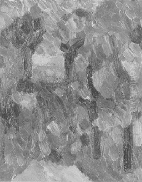 Trees Oil Painting by Jan Muller