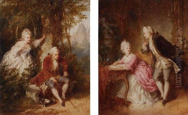 The Letter Oil Painting by Robert Antoine Mueller