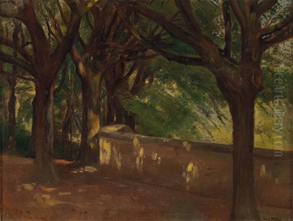 Klosterpark Melk Oil Painting by Victor Mueller-Garanta