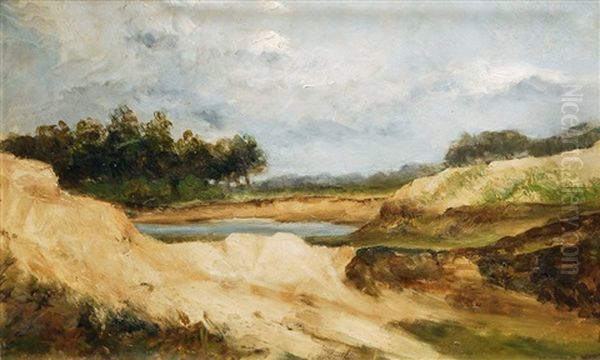 Bei Ahrenshoop Oil Painting by Paul Mueller-Kaempff