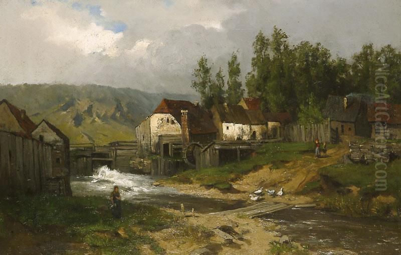 Vizimalom Oil Painting by Thorben Viking Bille