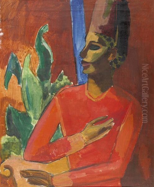 Agypterin Oil Painting by Emil (Emilio) Mueller-Obino