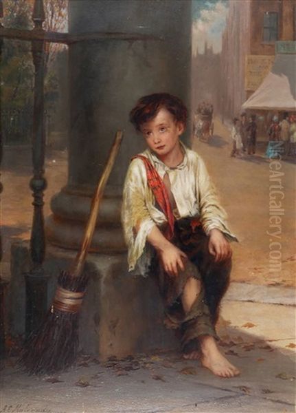 The Chimney Sweep Oil Painting by Augustus Edwin Mulready