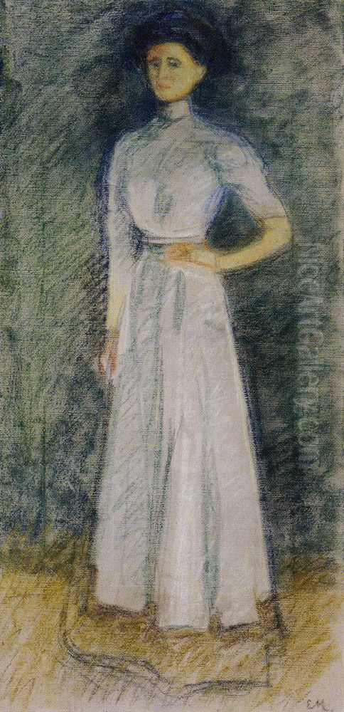 Marta Sandal Oil Painting by Edvard Munch