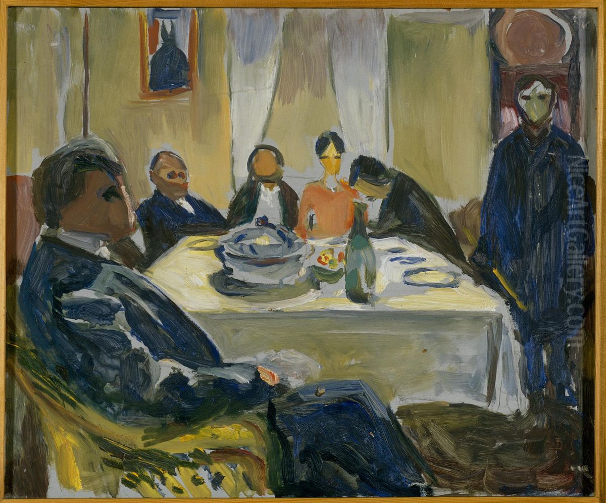 The Wedding Of The Bohemian Oil Painting by Edvard Munch