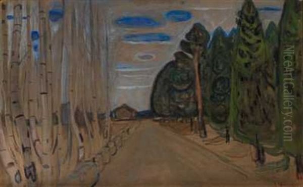 Alle Oil Painting by Edvard Munch