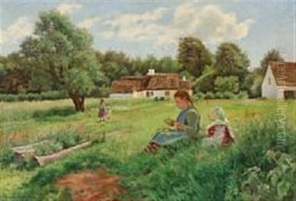 I Middagsstunden Oil Painting by Emilie Mundt