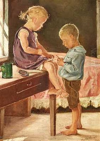 Masten Laves Oil Painting by Emilie Mundt