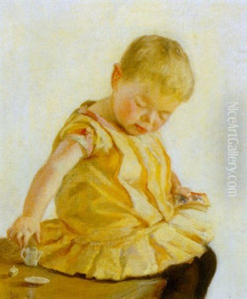 En Legende Pige Oil Painting by Emilie Mundt