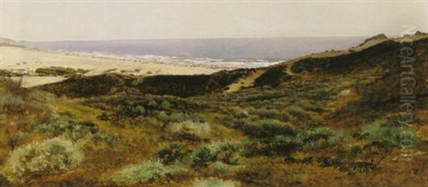 The Cliff House...california Oil Painting by Gilbert Davis Munger