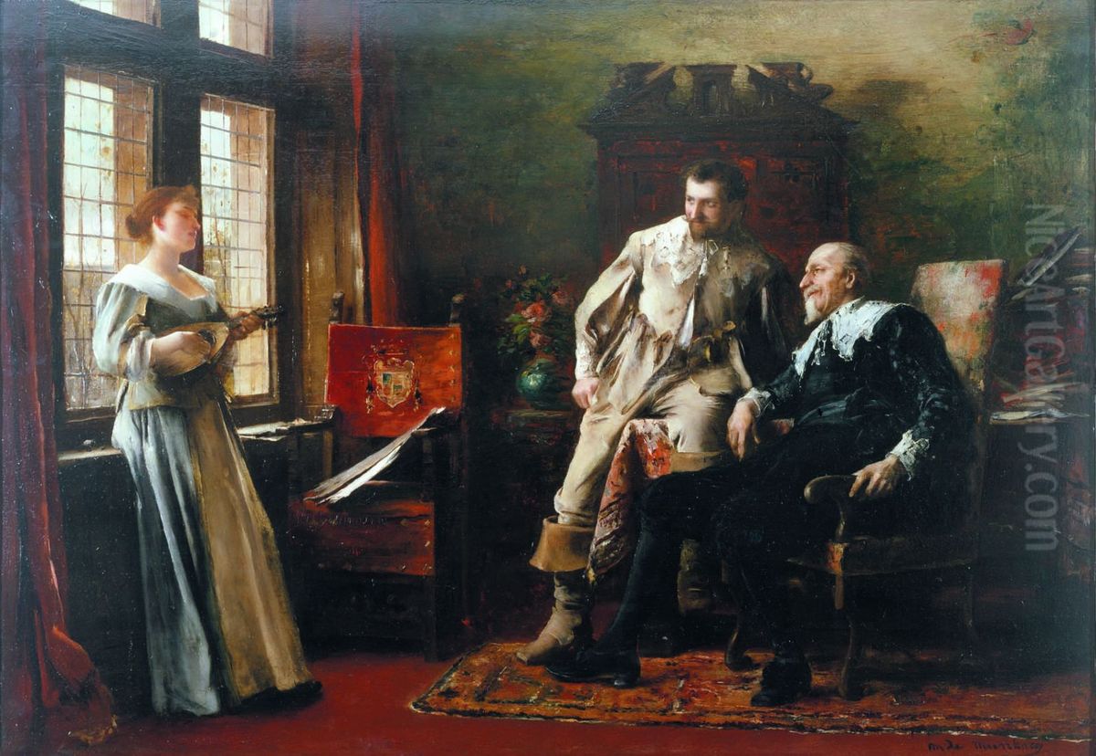 Ballada Oil Painting by Mihaly Munkacsy