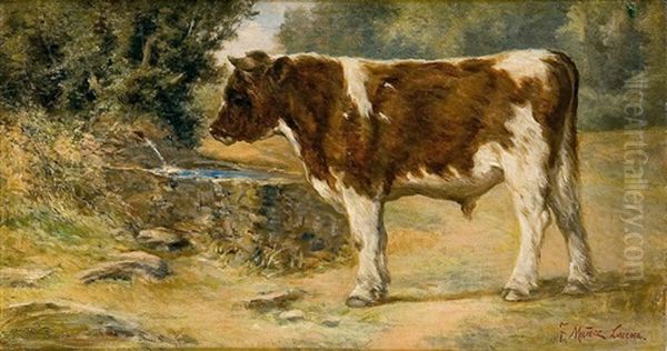 Ternero Oil Painting by Tomas Munoz Lucena