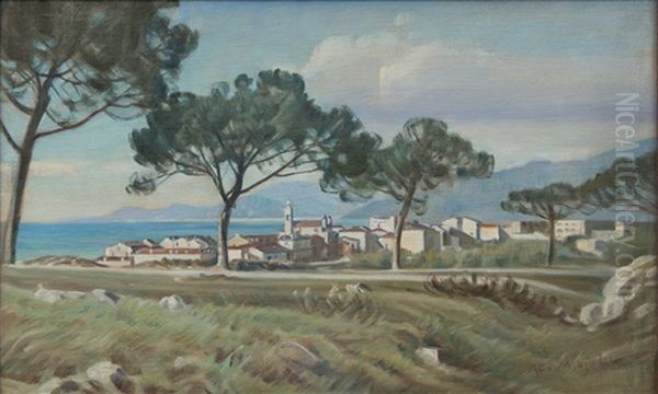 View From Naples Oil Painting by Ali Munsterhjelm