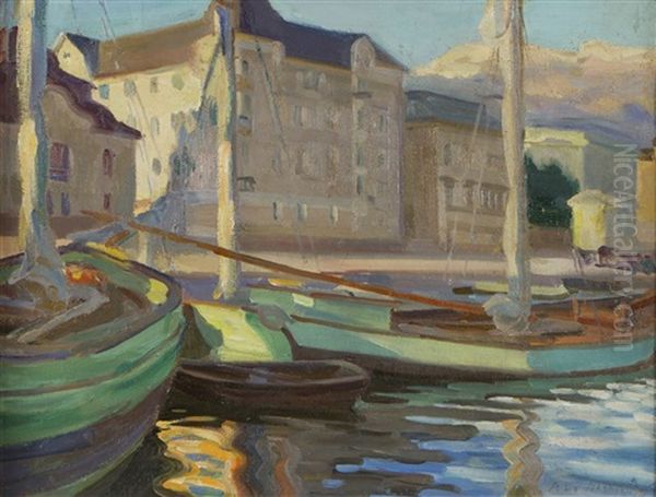 Helsinki Oil Painting by Ali Munsterhjelm