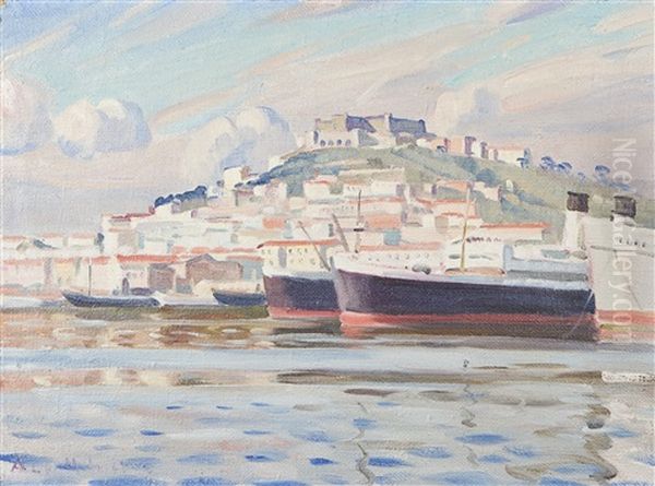 Naples Oil Painting by Ali Munsterhjelm