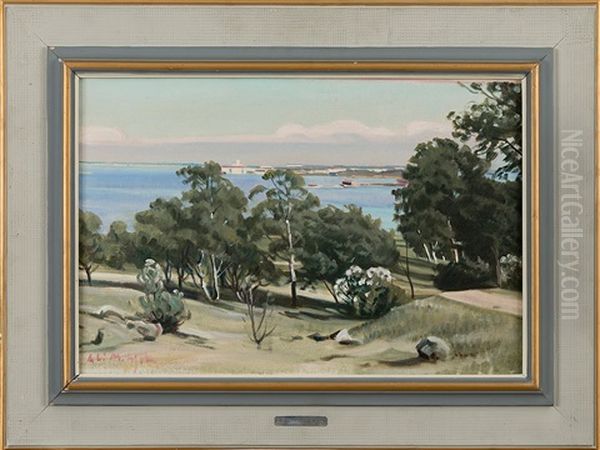 Kaivopuisto Oil Painting by Ali Munsterhjelm