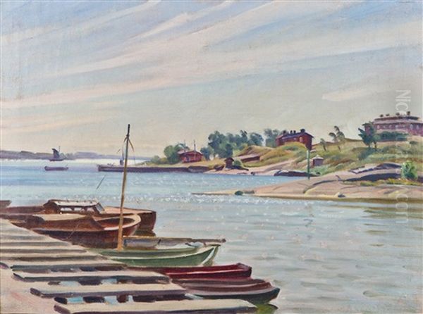 Carpet Pier Oil Painting by Ali Munsterhjelm