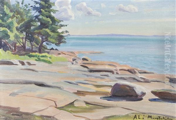 Rantamaisema Oil Painting by Ali Munsterhjelm