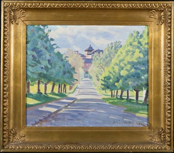 Hameenlinna Oil Painting by Ali Munsterhjelm