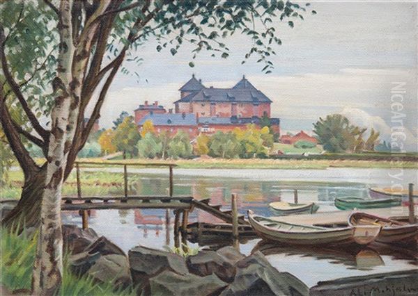 Hameenlinna Oil Painting by Ali Munsterhjelm