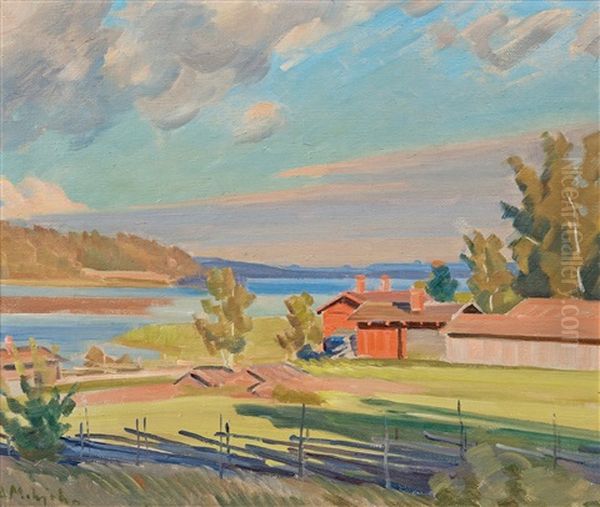 Archipelago Landscape Oil Painting by Ali Munsterhjelm